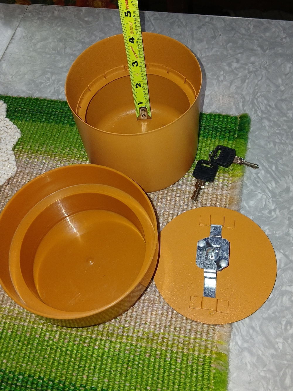 Faux Terracotta Planter Pot With Hidden Lock Box On The Bottom